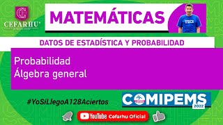 Curso COMIPEMS 2022 GRATUITO – MATEMÁTICAS – PROBABILIDAD Y ÁLGEBRA GENERAL [upl. by Nnailuj]