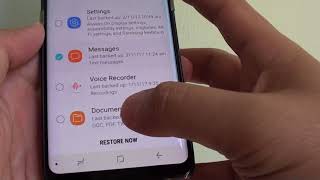 Samsung Galaxy S8 How to Restore Text Messages [upl. by Noiwtna]