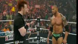 05032010 Sheamus interrupts Batista [upl. by Ahsita]