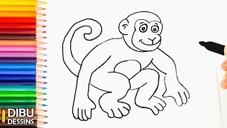 Comment dessiner un Singe  Dessin de Singe [upl. by Aramit]