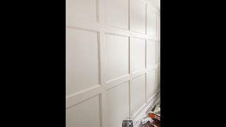 Installing Faux Wainscoting HD 1080p [upl. by Ellehs146]