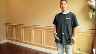 Recessed Panel Wainscoting Installation  How to Install [upl. by Acirem]