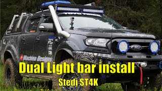 Dual lightbar install  Stedi ST4K [upl. by Gnouh913]