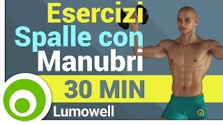 Esercizi Spalle con Manubri a Casa [upl. by Ytsenoh]