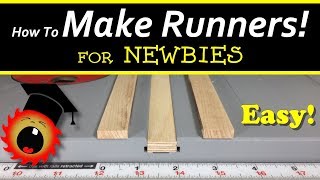 Easy Make Runners for Table Saw Sleds [upl. by Scammon793]