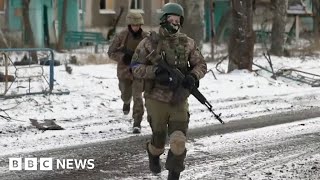 Ukraine frontline fighting Russian forces attack Vuhledar  BBC News [upl. by Meenen480]