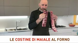 Costine di maiale al forno  lorenzorizzieriit [upl. by Bickart]