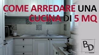 COME ARREDARE una CUCINA di 5 MQ  Belula Design [upl. by Cantone]