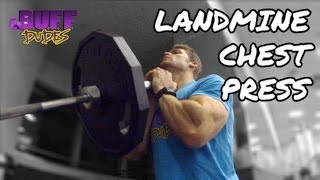 How to Perform Landmine Chest Press  Upper Chest Exercise [upl. by Nuhsyar]