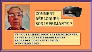 Document technique  débloquer son imprimante [upl. by Madanhoj945]