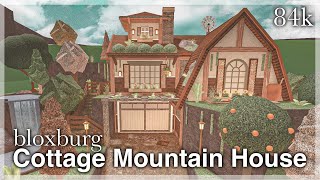 Bloxburg  Cottage Mountain House Speedbuild exterior [upl. by Nikral]