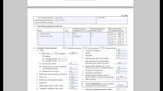 FL150 Income and Expense Declaration [upl. by Bronny]