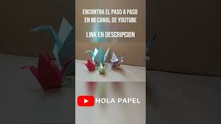 ¿Cómo hacer una GRULLA en PAPEL  ORIGAMI [upl. by Newberry]