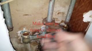 Price Pfister TubShower 3 handle valve replacement [upl. by Naiviv77]