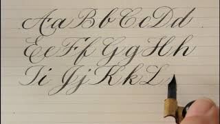 how to write in copperplate  for beginners [upl. by Bobbe]