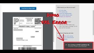 How to Fix Dymo 4XL Label Printer Error [upl. by Teeter483]