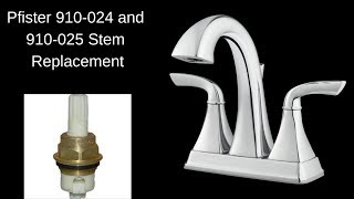 How To Replace A Pfister Faucet Stem 910024 amp 910025 [upl. by Newra]