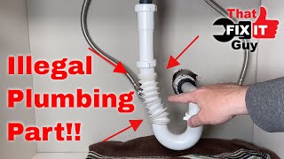 ILLEGAL Bathroom Sink Plumbing Repair [upl. by Anastice461]