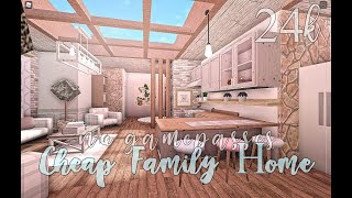 Bloxburg Cheap Family Home No Gamepasses 24k [upl. by Ackley]