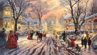 28 Popular Traditional Christmas Carols Christmas songs with Festive Art by THOMAS KINKADE [upl. by Maxie442]