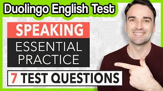 Listen amp Speak Practice 7 Questions and Answers  Duolingo English Test Practice [upl. by Anafetse]