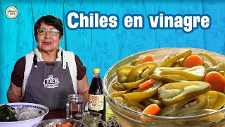 Chiles en VINAGRE caseros y FACILES DE PREPARAR [upl. by Ahsitram]