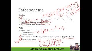 Antibiotics Carbapenems BetaLactamase Inhibitors Vancomycin [upl. by Pena]