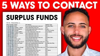 Surplus Funds Leads 5 Ways To Contact People 📞 [upl. by Carmelita]