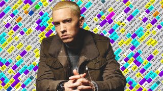 Eminem Legacy  Rhyme Scheme Highlighted [upl. by Llemmart175]