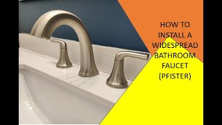 HOW TO INSTALL A PFISTER BATHROOM FAUCET [upl. by Basir]