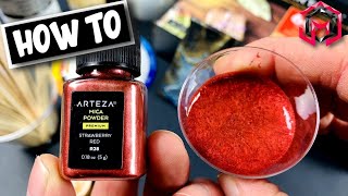 How to Mix Mica Powders  Acrylic Pouring for Beginners [upl. by Hersch]