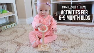 MONTESSORI AT HOME Activities for Babies 69 Months [upl. by Nigen]