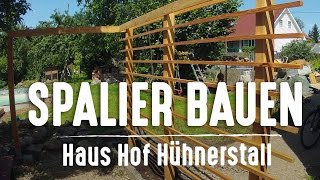 Rankhilfe selber bauen – Spalier aus Holz [upl. by Eenobe]