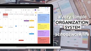 Simple organization system for schoolworklife  Google Keep amp Calendar [upl. by Havot]