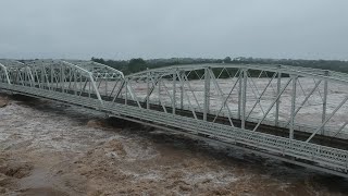 Incredible video of Llano River flooding under Inks Bridge [upl. by Radbourne]