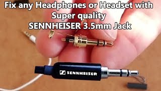 How to Fix your Headphones by Replacing 35 mm Audio Connector [upl. by Tsui303]