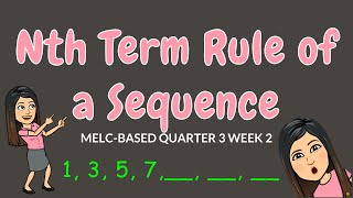 NTH TERM RULE OF A SEQUENCE GRADE 6 [upl. by Shiekh385]