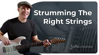 Strumming Only The Right Strings  Guitar for Beginners [upl. by Schonfeld236]