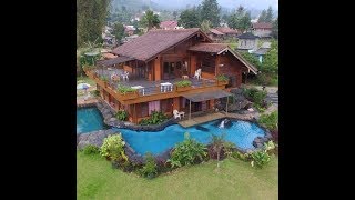 VILLA CASADELMONTANA CISARUA PUNCAK ASRI amp VIEW LEPAS [upl. by Anelej]