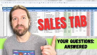 My Reseller Spreadsheet Google Sheet the SALES Tab Explained [upl. by Oinoitna]