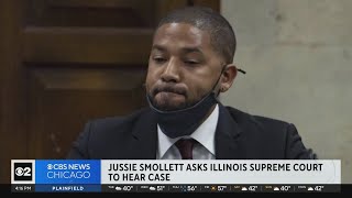 Jussie Smollett asks Illinois Supreme Court to hear case [upl. by Ilarrold577]