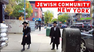 Hasidic Jewish Community  South Williamsburg New York City  Walking Tour 4K [upl. by Aieka]