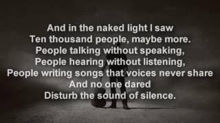 Disturbed  The Sound of Silence LYRICS [upl. by Ataner449]