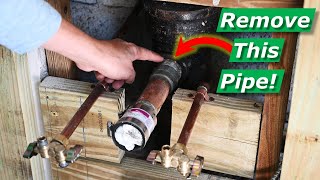 How To Remove Stuck Rusted Pipe From Cast Iron Plumbing Stack PVC Conversion [upl. by Higbee]