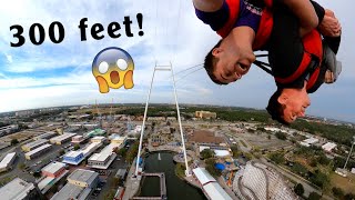 Take a Ride on the Worlds Tallest Skycoaster  Kissimmee Florida Fun Spot America POV [upl. by Ellenrahc]