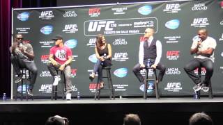 Jon Jones amp Daniel Cormier Verbal Sparring UFC 178 QampA Media Day LA [upl. by Adnat868]