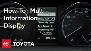 Toyota HowTo RAV4 and RAV4 Hybrid MultiInformation Display MID  Toyota [upl. by Yessej]