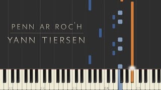 Penn ar Roch  Yann Tiersen \\ Synthesia Piano Tutorial [upl. by Liuqnoj]