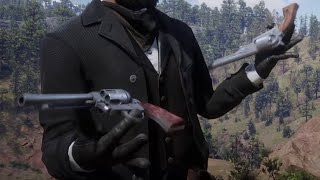 Red Dead Redemption 2  All Gun Spinning Tricks Animations First and Third Person [upl. by Kealey]