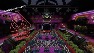 Minecraft FNAF Security breach map Part 4 Atrium [upl. by Ahseen]